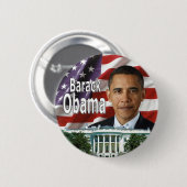 Badge Rond 5 Cm Bouton de Barack Obama (Devant & derrière)