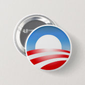 Badge Rond 5 Cm Bouton de Barack Obama "O" (Devant & derrière)