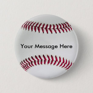 Badge Rond 5 Cm Bouton de base-ball avec votre message