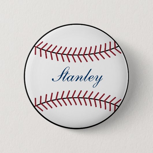 Badge Rond 5 Cm Bouton de baseball personnalisé (Devant)