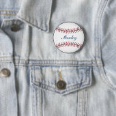 Badge Rond 5 Cm Bouton de baseball personnalisé (En situation)