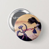 Badge Rond 5 Cm Bouton "de bataille de libertés" (Devant & derrière)