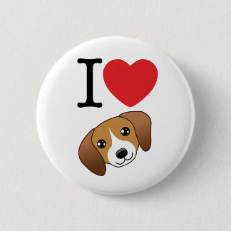 Badge Rond 5 Cm Bouton de beagle