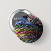 Badge Rond 5 Cm bouton de beauté, sorcière mauvaise 1 (Devant & derrière)