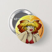 Badge Rond 5 Cm bouton de bébé de coup de soleil (Devant & derrière)