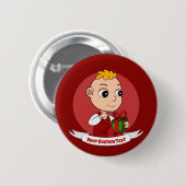 Badge Rond 5 Cm Bouton de bébé de Noël mignon (Devant & derrière)