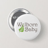 Badge Rond 5 Cm Bouton de bébé de Welborn (Devant & derrière)