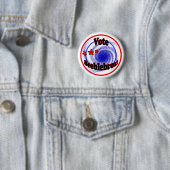 Badge Rond 5 Cm Bouton de Beeblebrox de vote (En situation)