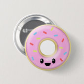 Badge Rond 5 Cm Bouton de beignet (Devant & derrière)