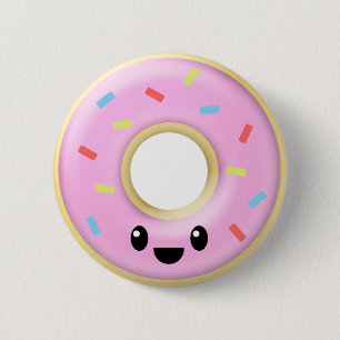 Badge Rond 5 Cm Bouton de beignet