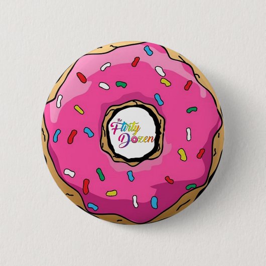 Badge Rond 5 Cm Bouton de beignet de FD (Devant)