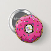 Badge Rond 5 Cm Bouton de beignet de FD (Devant & derrière)