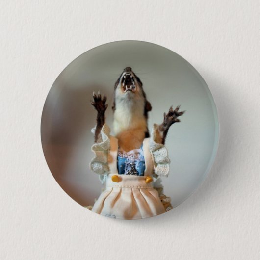Badge Rond 5 Cm Bouton de belette de Juanita (Devant)
