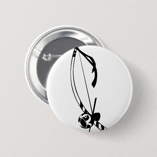 Badge Rond 5 Cm Bouton de Berimbau (Devant & derrière)