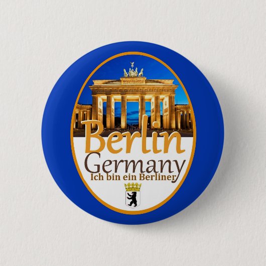 Badge Rond 5 Cm Bouton de BERLIN (Devant)