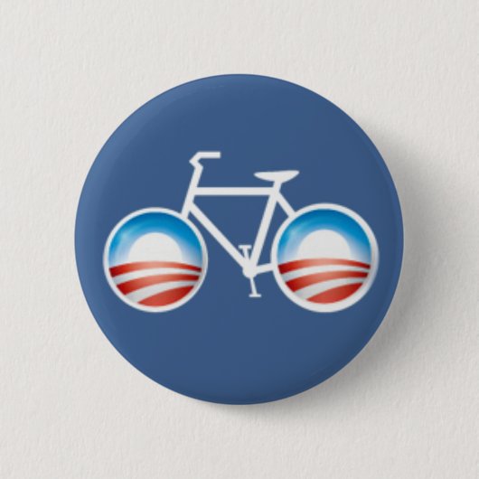 Badge Rond 5 Cm Bouton de bicyclette d'Obama (Devant)