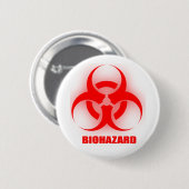 Badge Rond 5 Cm Bouton de Biohazard (Devant & derrière)