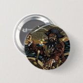 Badge Rond 5 Cm Bouton de Blackbeard (Devant & derrière)