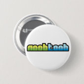 Badge Rond 5 Cm Bouton de blanc de Noobtoob (Devant & derrière)