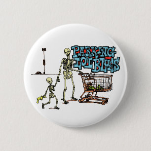 Badge Rond 5 Cm Bouton de bleus de parking