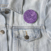 Badge Rond 5 Cm Bouton de bling violet (En situation)