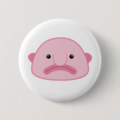 Badge Rond 5 Cm Bouton de Blobfish (Devant)