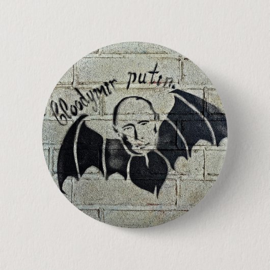Badge Rond 5 Cm Bouton de Bloodymir Poutine (Devant)
