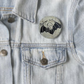 Badge Rond 5 Cm Bouton de Bloodymir Poutine (En situation)