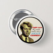 Badge Rond 5 Cm Bouton de Bobby Kennedy (Devant & derrière)
