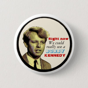 Badge Rond 5 Cm Bouton de Bobby Kennedy