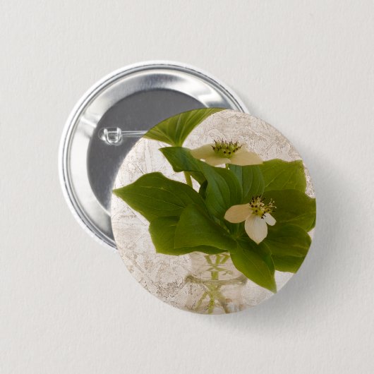 Badge Rond 5 Cm Bouton de boiseries de bois de chien texturé (Devant & derrière)