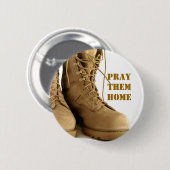 Badge Rond 5 Cm bouton de bottes de combat (Devant & derrière)