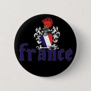 Badge Rond 5 Cm Bouton de bouclier de la France