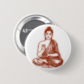 Badge Rond 5 Cm Bouton de Bouddha (Devant & derrière)