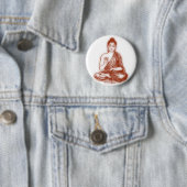 Badge Rond 5 Cm Bouton de Bouddha (En situation)