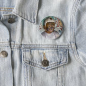 Badge Rond 5 Cm Bouton de Bouddha (En situation)