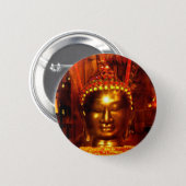 Badge Rond 5 Cm Bouton de Bouddha de méditation (Devant & derrière)