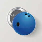 Badge Rond 5 Cm Bouton de boule de bowling (Devant & derrière)