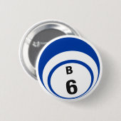 Badge Rond 5 Cm Bouton de boule du bingo-test B6 (Devant & derrière)