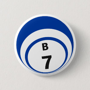 Badge Rond 5 Cm Bouton de boule du bingo-test B7