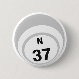 Badge Rond 5 Cm Bouton de boule du bingo-test N37