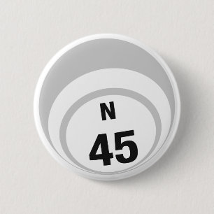 Badge Rond 5 Cm Bouton de boule du bingo-test N45