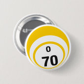 Badge Rond 5 Cm Bouton de boule du bingo-test O70 (Devant & derrière)