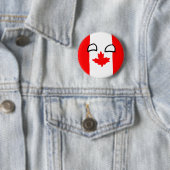 Badge Rond 5 Cm Bouton de boule du Canada (En situation)