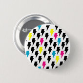 Badge Rond 5 Cm Bouton de boulon de foudre (Devant & derrière)