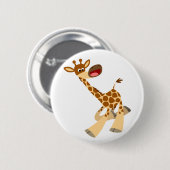 Badge Rond 5 Cm Bouton de Bouton de Bouton de Baguette de Giraffe  (Devant & derrière)