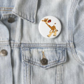 Badge Rond 5 Cm Bouton de Bouton de Bouton de Baguette de Giraffe  (En situation)
