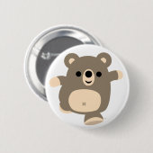 Badge Rond 5 Cm Bouton de bouton de l'ours de dessin mignon (Devant & derrière)