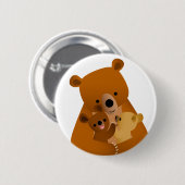 Badge Rond 5 Cm Bouton de bouton Mama Bear (Devant & derrière)