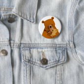 Badge Rond 5 Cm Bouton de bouton Mama Bear (En situation)